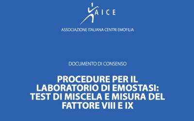 Distribuita al Convegno di Sorrento l’edizione a stampa del documento “Procedure per il laboratorio di emostasi: test di miscela e misura del FVIII e FIX”