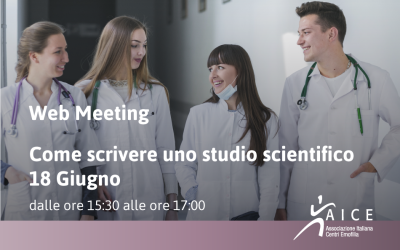 Web Meeting – Come scrivere uno studio scientifico – 18 Giugno